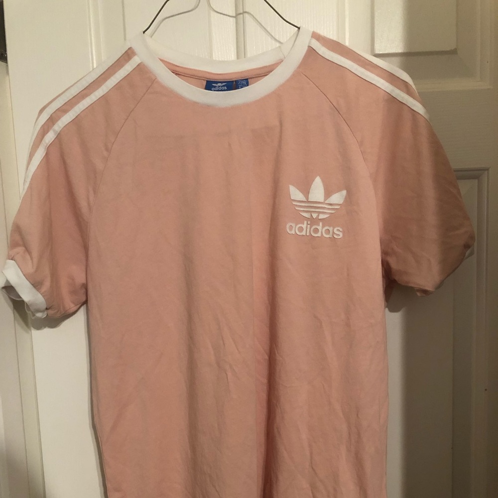 A light pink adidas tee